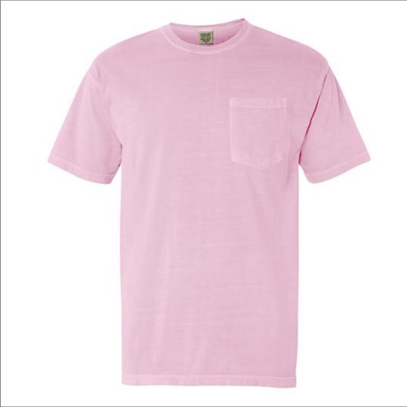 Comfort Colors Tops New Comfort Color Pocket Tshirt Blossom Pink
